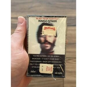Vintage Ringo Starr Cassette Blast From Your Past Rock Capitol Sealed Clear